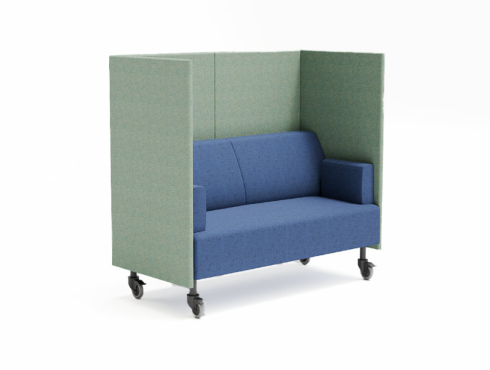 Ws.D Snug Mobile 2-Seater Sofa with High Back