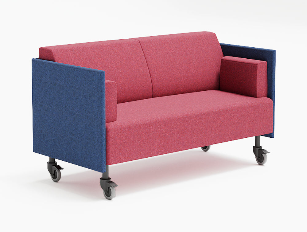 Ws.D Snug Mobile 2-Seater Sofa with Low Back