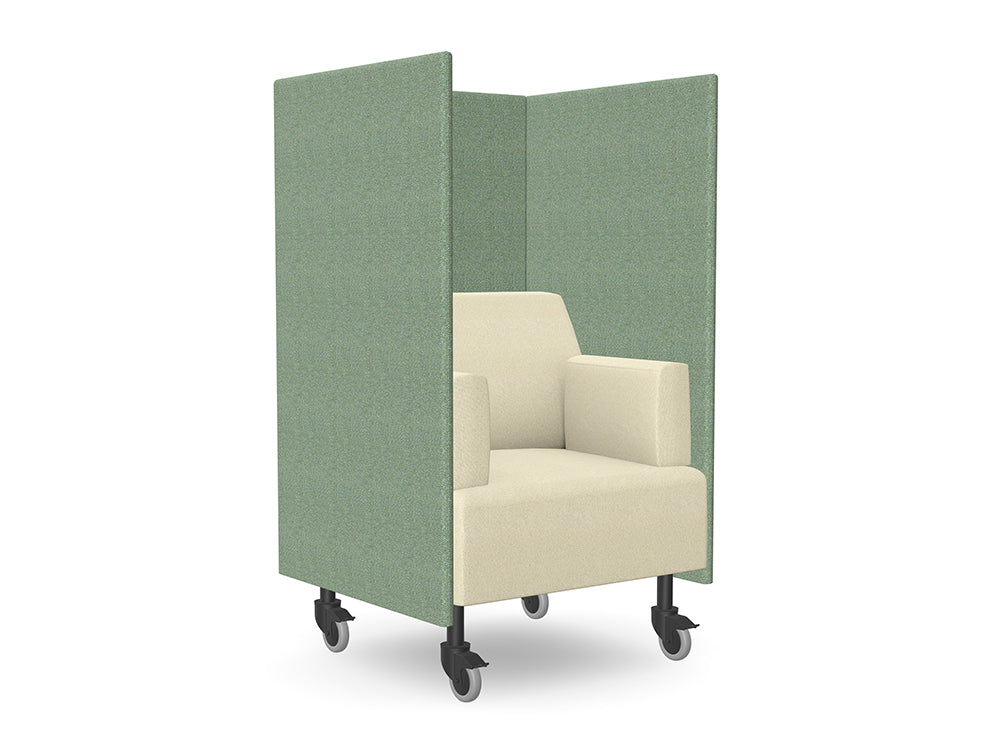 Ws.D Snug Mobile Armchair with High Back