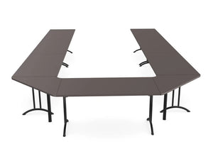 WsD Twister Fold Modular Rectangular Tables Conference Setup with Folding Legs 3