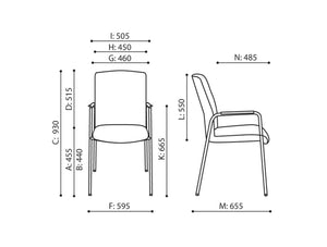 Zip Conference Chair Dimensions