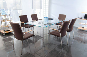 Zip Conference Chair with Table in Meeting Room Setting